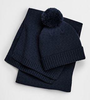Knitted Scarf and Beanie Gift Set