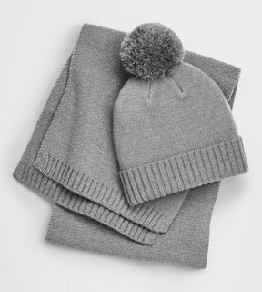 Knitted Scarf and Beanie Gift Set