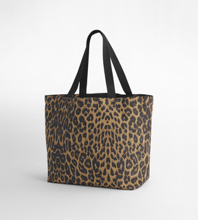Bagbase Leopard Print Carryall Tote Bag